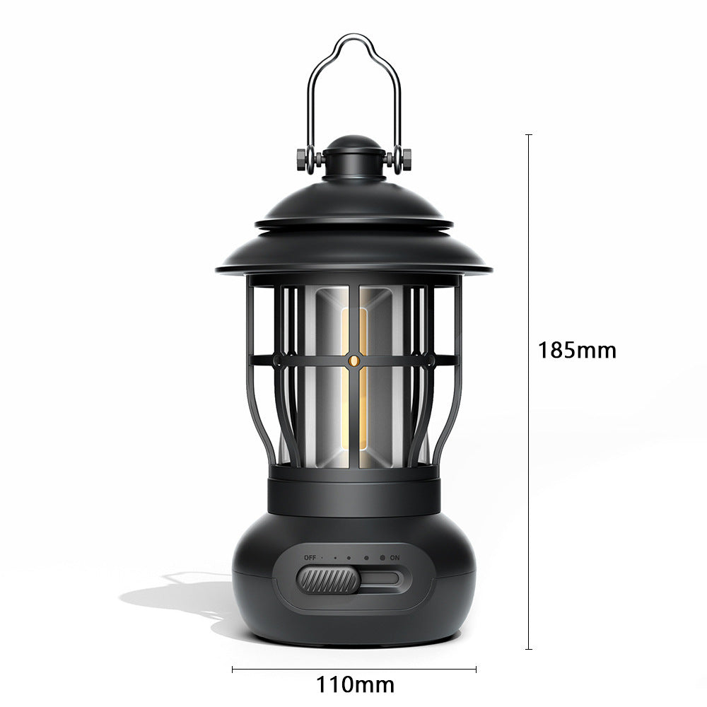 Vintage USB Rechargeable Camping Lantern