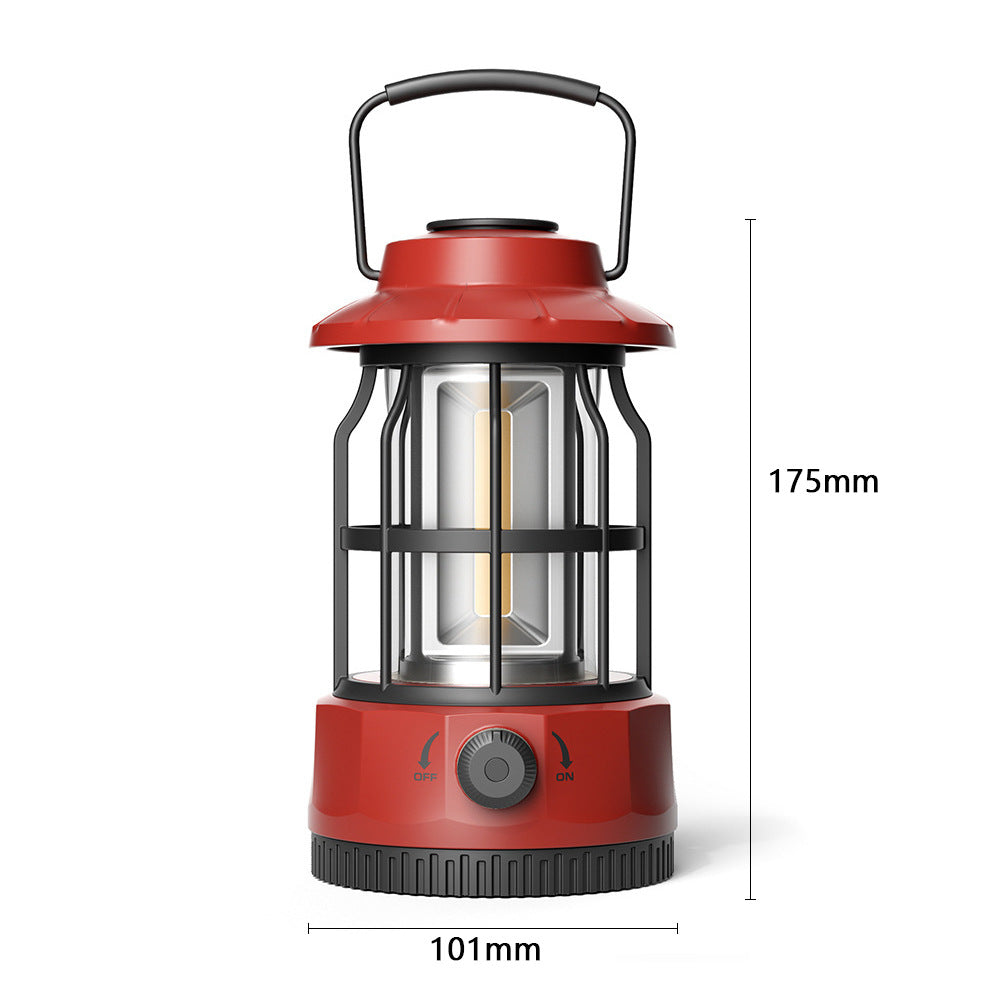 COB Portable Retro Camping Lantern