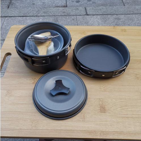 Portable Camping Cookware Set For 1 To 2 People