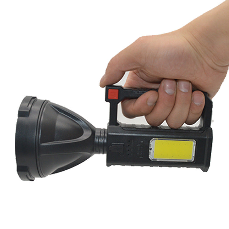 Outdoor Camping Flashlight With Bracket Searchlight COB Light
