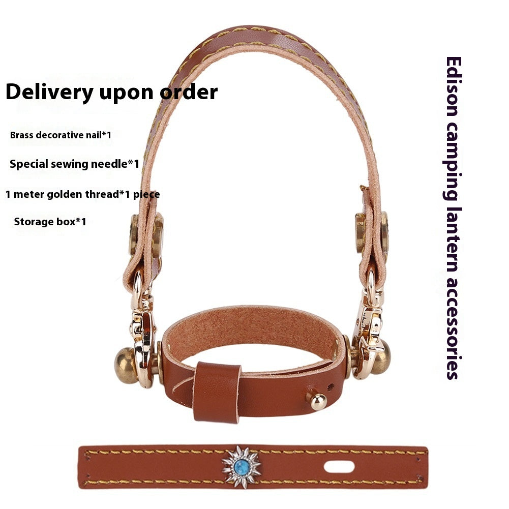 Leather Rope Edison Camping Lantern Set