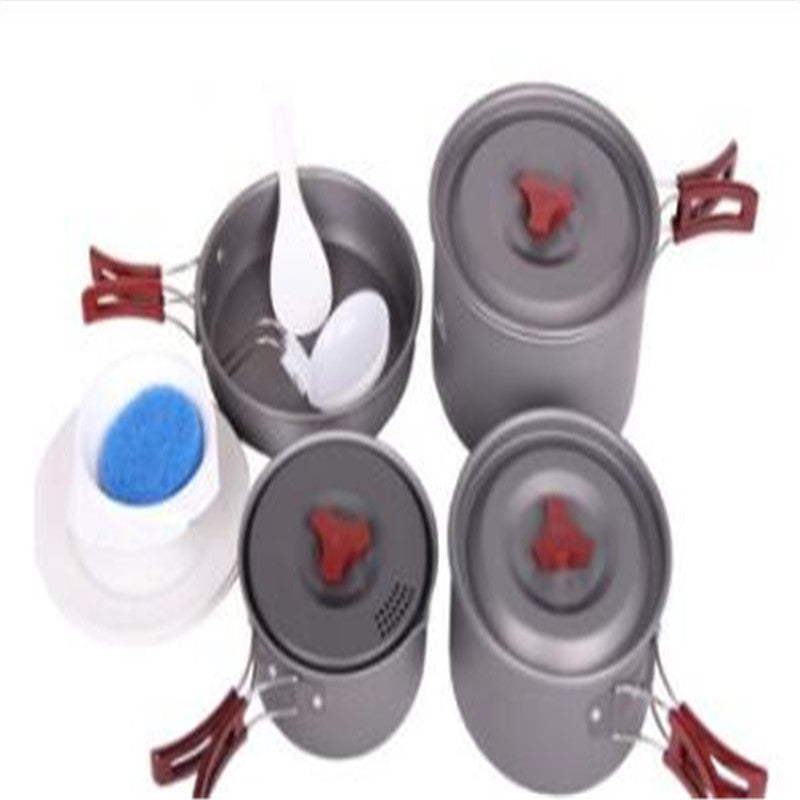 Camping Picnic Cookware Pot Set Outdoor Cooking Set
