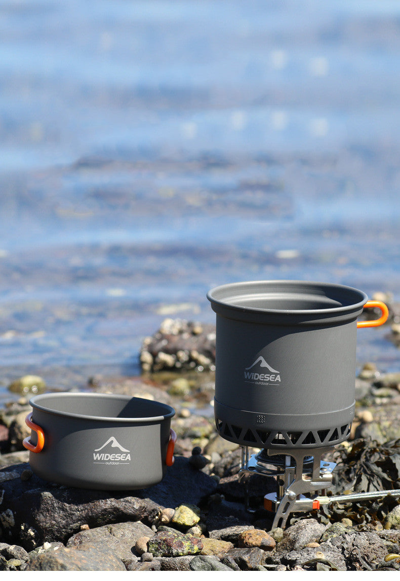 Widesea Camping Cookware Outdoor Travel Pot Utensil Set