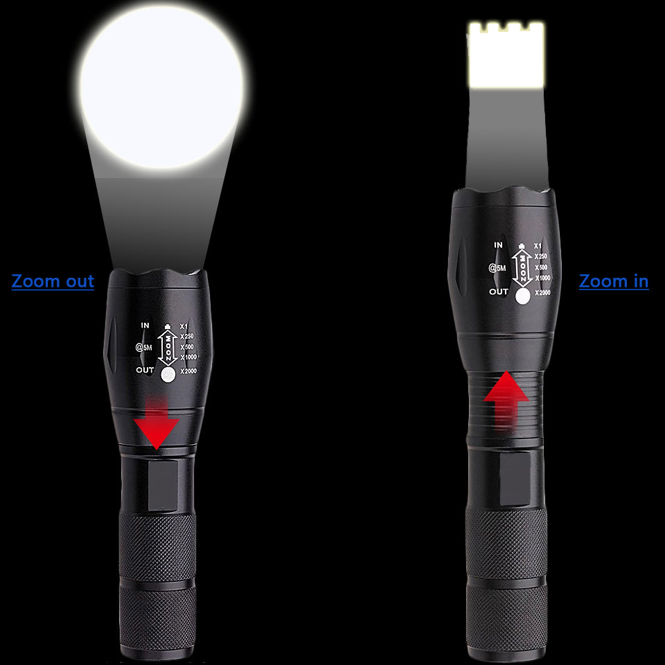 Rechargeable Waterproof Super Bright Tactical Flashlight