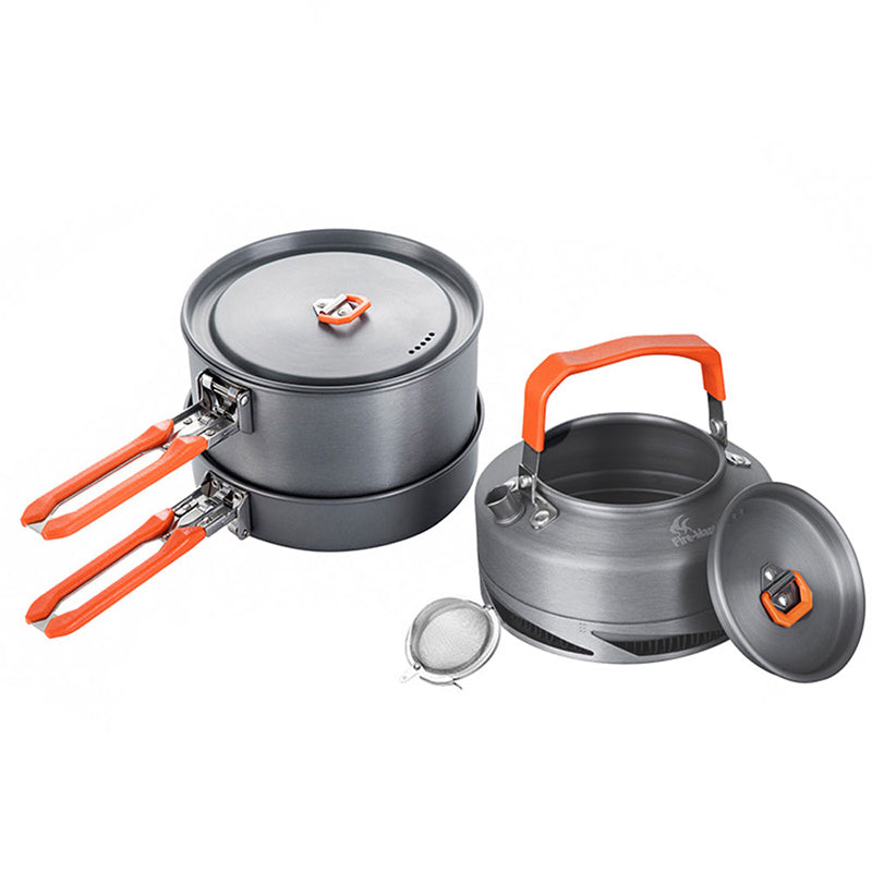 Portable Outdoor Camping Picnic Cookware Set Heat Resistant Set