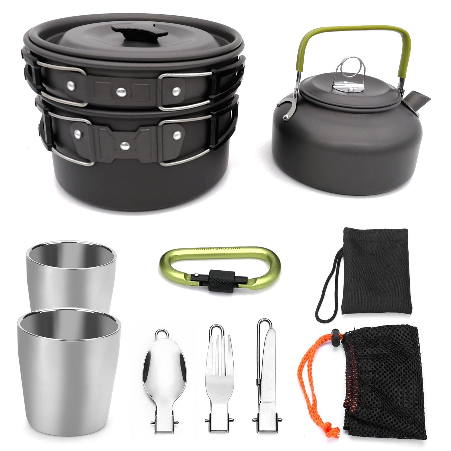 Camping Cookware Travel Cutlery Utensil Set Hiking Picnic Kit