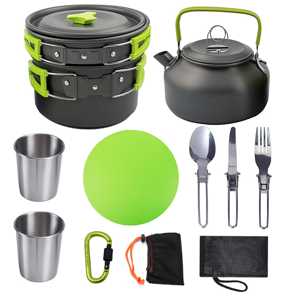 Camping Cookware Travel Cutlery Utensil Set Hiking Picnic Kit