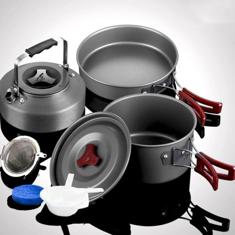 Camping Picnic Cookware Pot Set Outdoor Cooking Set