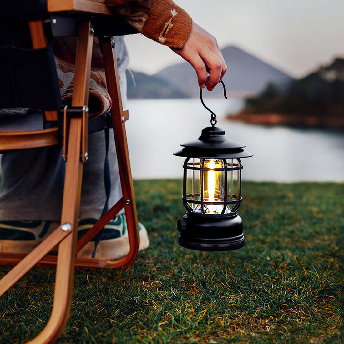 Vintage Rechargeable Camping Lantern