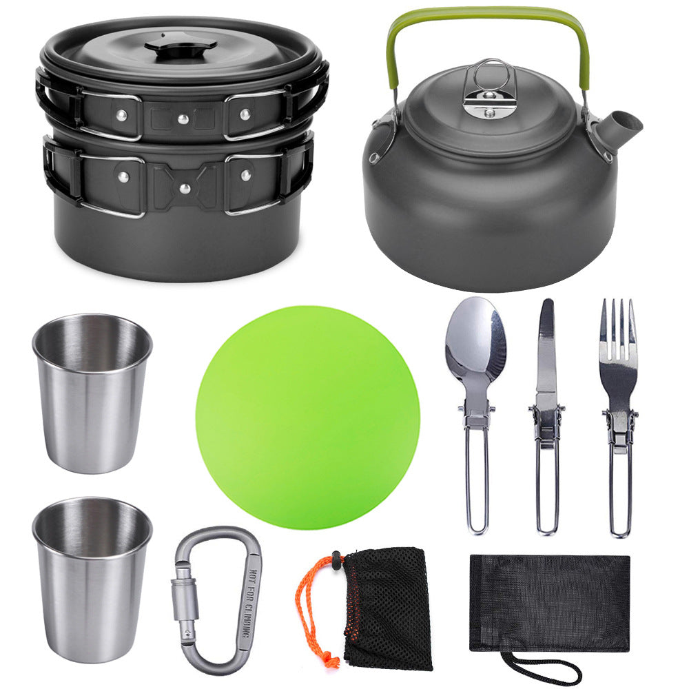Camping Cookware Travel Cutlery Utensil Set Hiking Picnic Kit