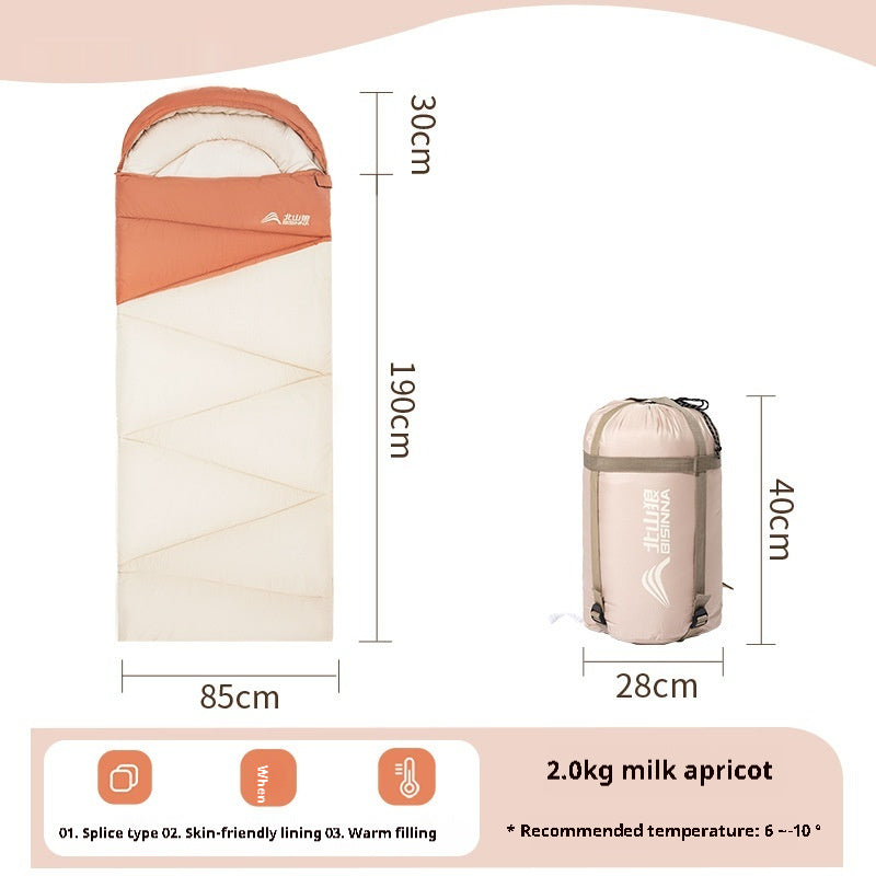Thickened Warm Cold-Protection Camping Sleeping Bag