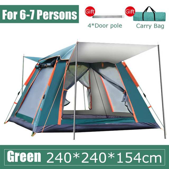 Automatic Quick-Open Waterproof Multi-Person Camping Tent
