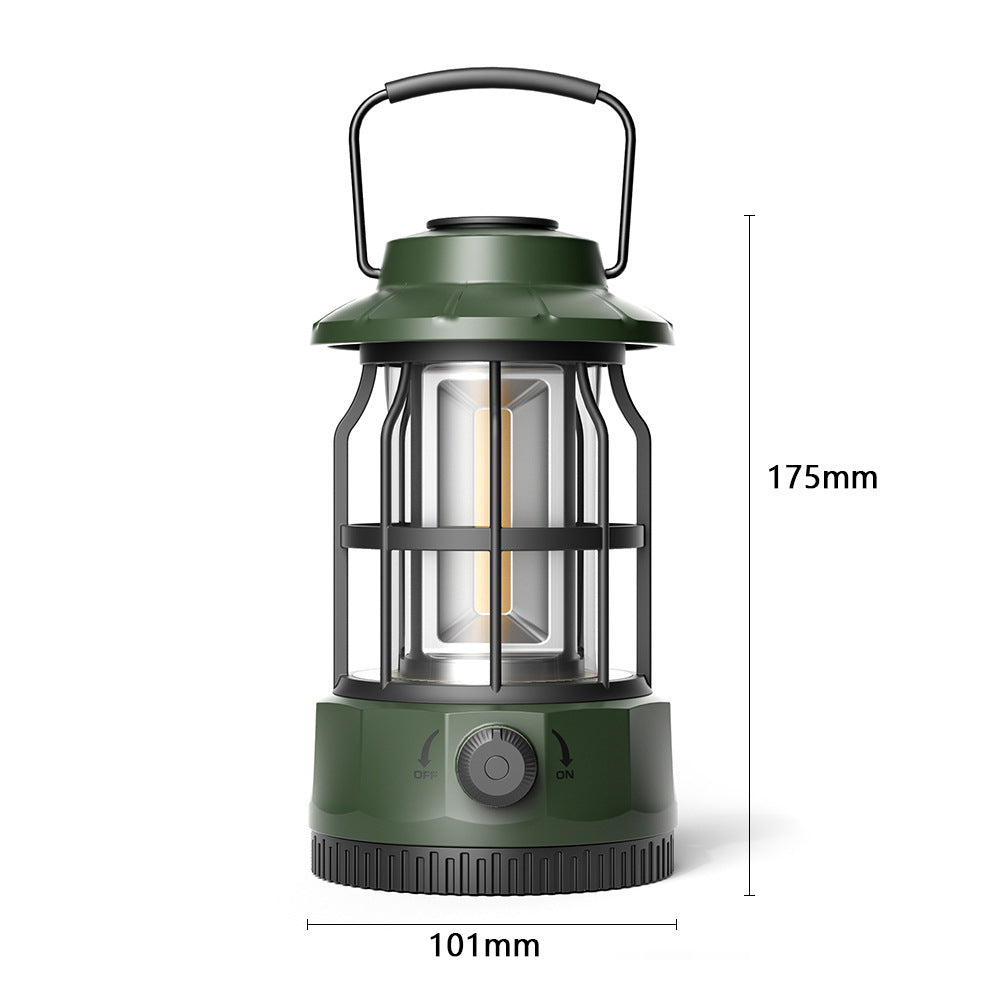 COB Portable Retro Camping Lantern