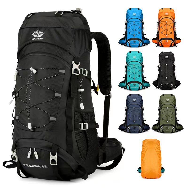 60L Large Capacity Outdoor Hiking Camping Backpack