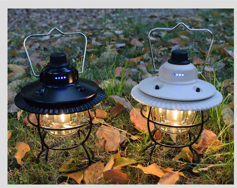 Vintage USB Rechargeable Camping Lantern