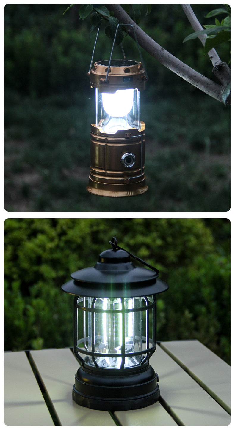 Retro Revolving Rechargeable Camping Lantern