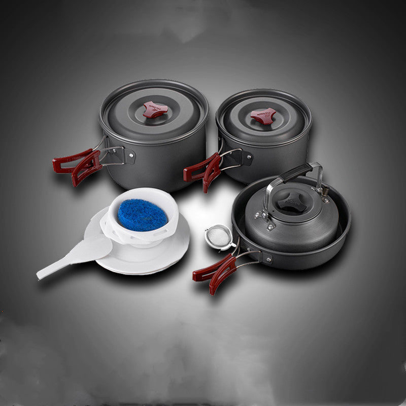 Camping Picnic Cookware Pot Set Outdoor Cooking Set