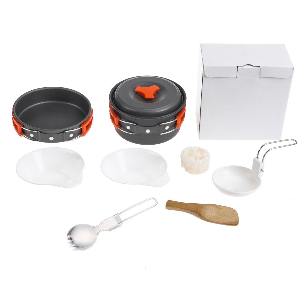 Portable Camping Cookware Set For 1 To 2 People