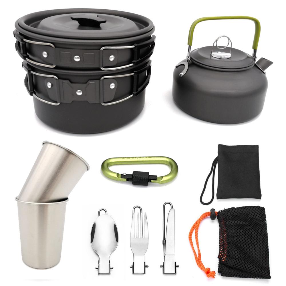 Camping Cookware Travel Cutlery Utensil Set Hiking Picnic Kit