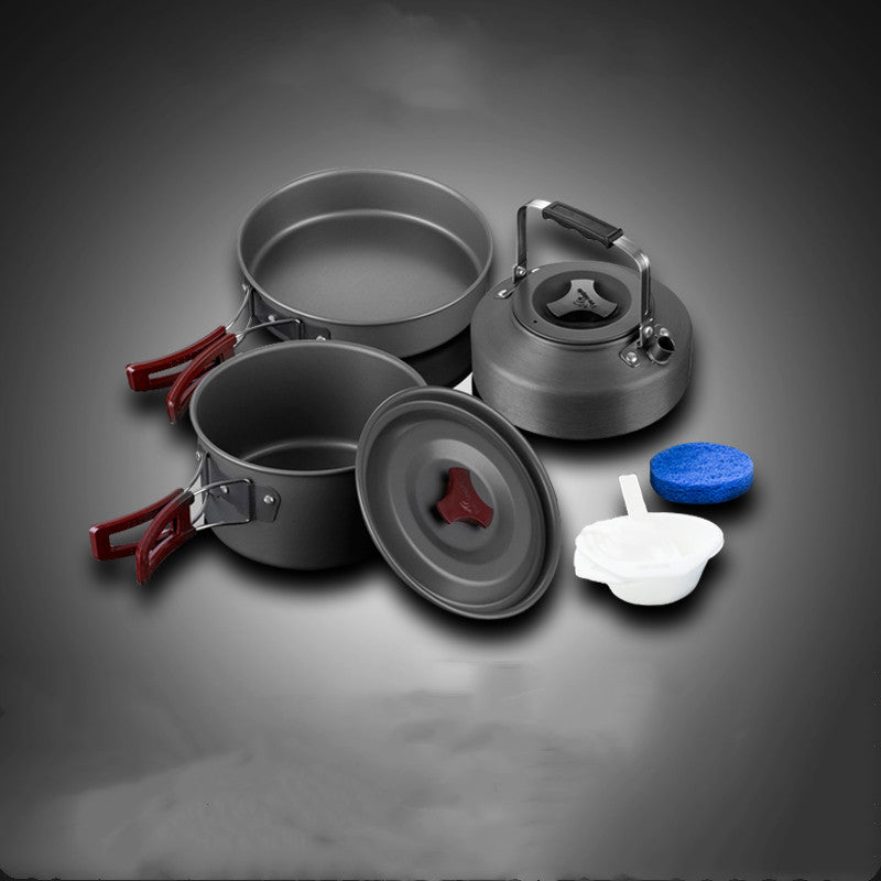 Camping Picnic Cookware Pot Set Outdoor Cooking Set
