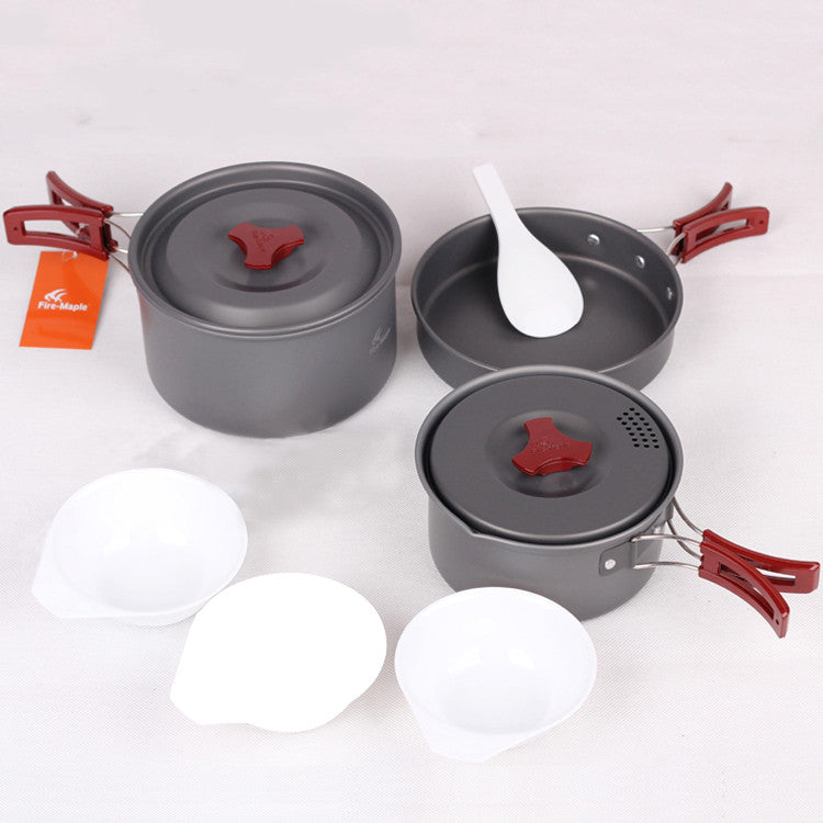 Camping Picnic Cookware Pot Set Outdoor Cooking Set