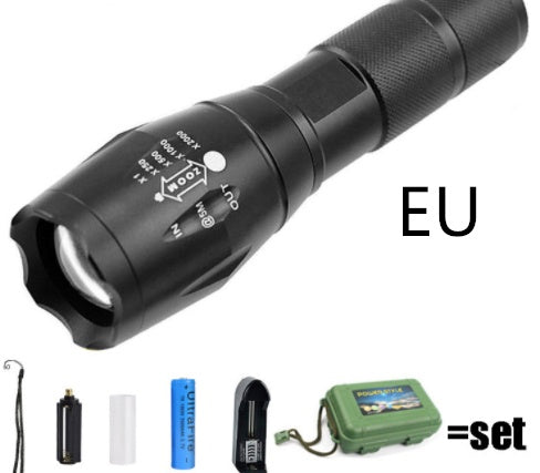 Rechargeable Waterproof Super Bright Tactical Flashlight