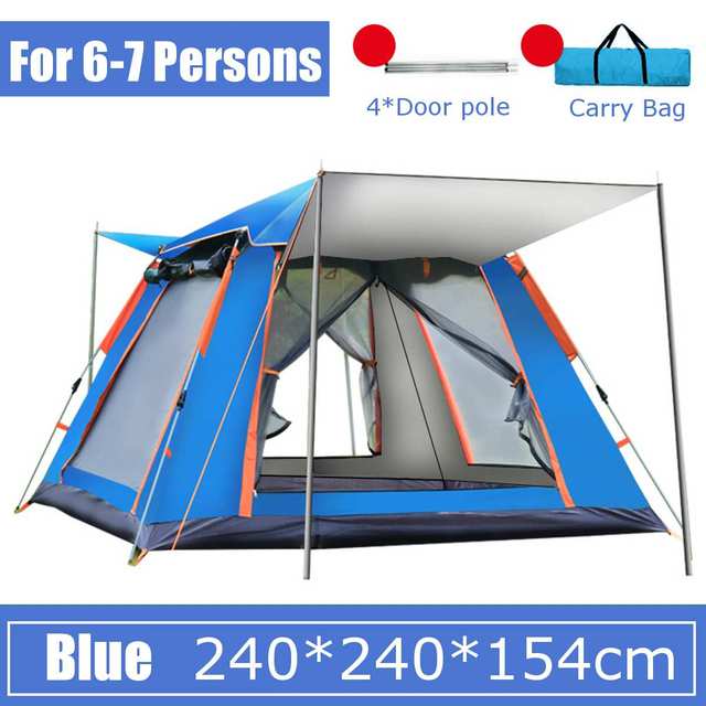 Automatic Quick-Open Waterproof Multi-Person Camping Tent