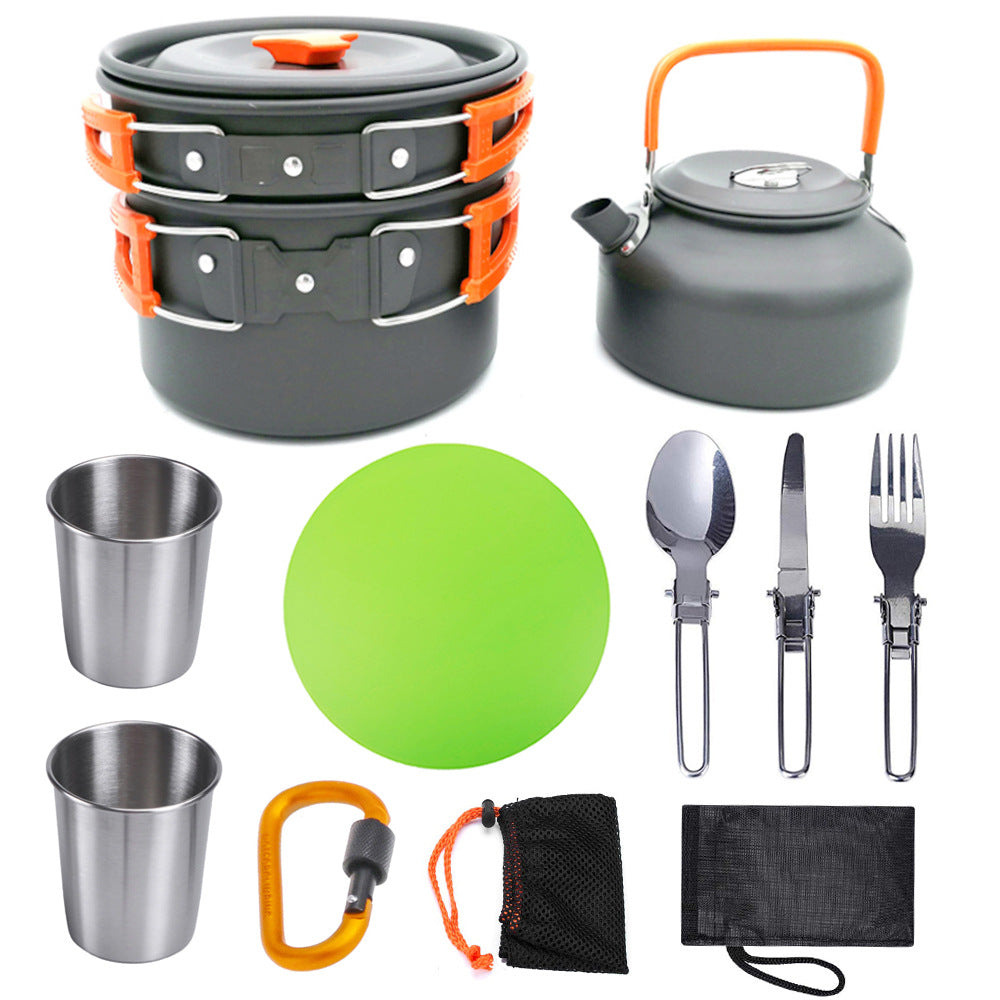 Camping Cookware Travel Cutlery Utensil Set Hiking Picnic Kit