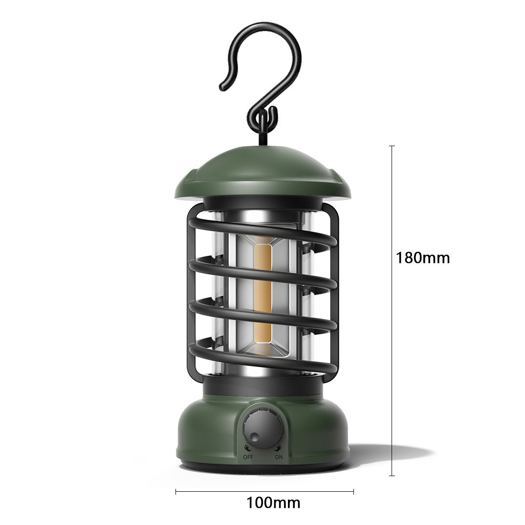 COB Portable Retro Camping Lantern
