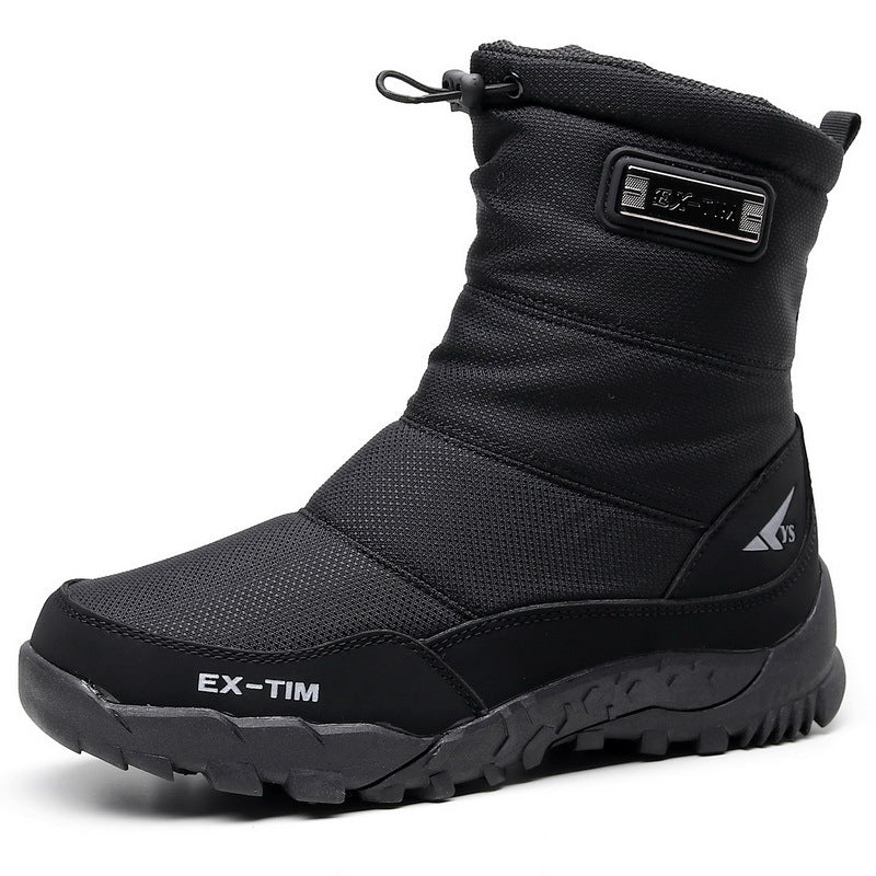 Men’s Waterproof Snow Fleece-Lined Short Ski Boots