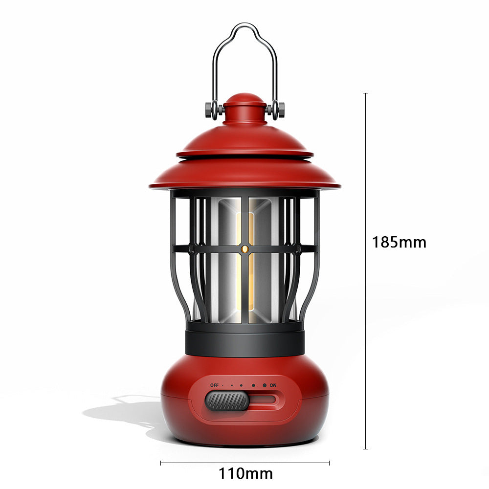 Vintage USB Rechargeable Camping Lantern