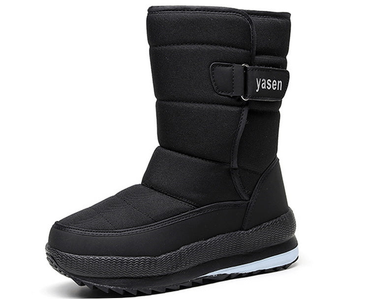 Men’s Waterproof Snow Fleece-Lined Short Ski Boots