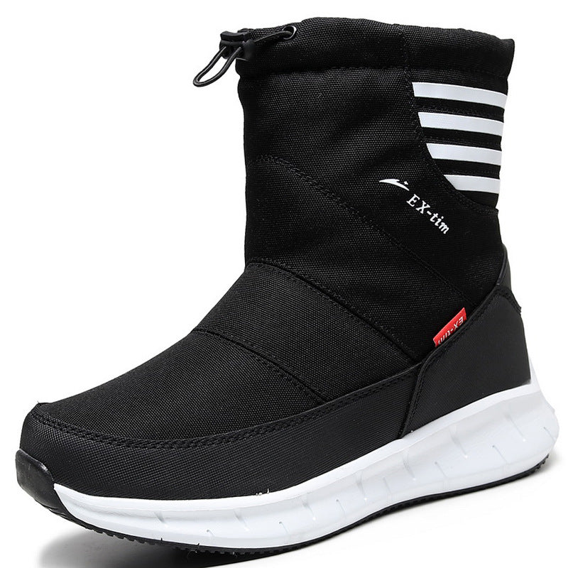 Men’s Waterproof Snow Fleece-Lined Short Ski Boots