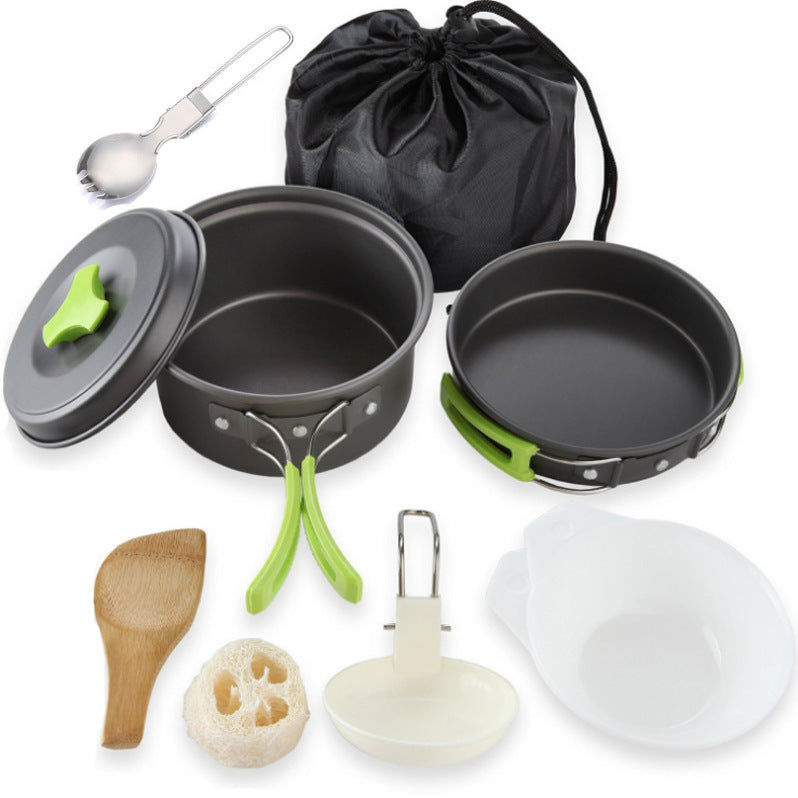Portable Camping Cookware Set For 1 To 2 People