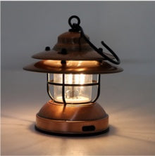 Retro Outdoor Camping USB Rechargeable Lantern Tent Light L-088