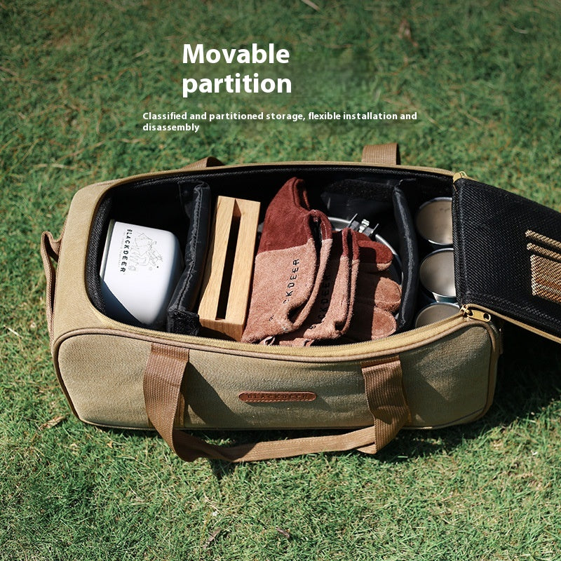 Camping Cookware Set With Stove And Storage Bag