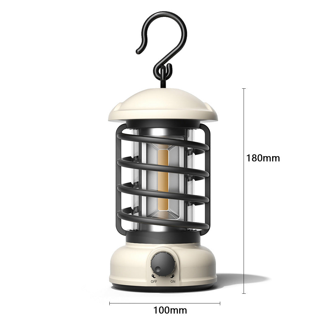 COB Portable Retro Camping Lantern