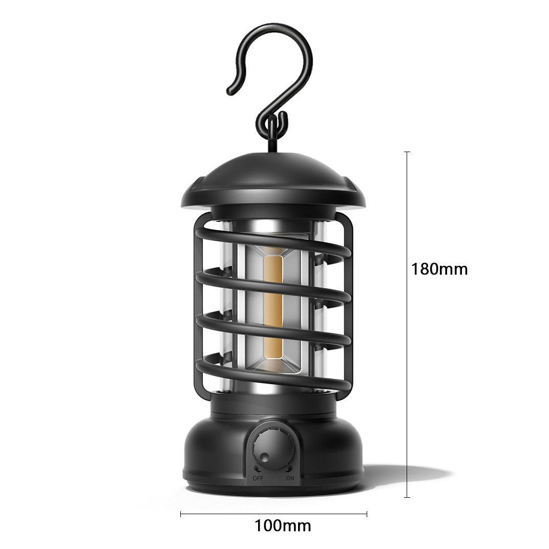 COB Portable Retro Camping Lantern