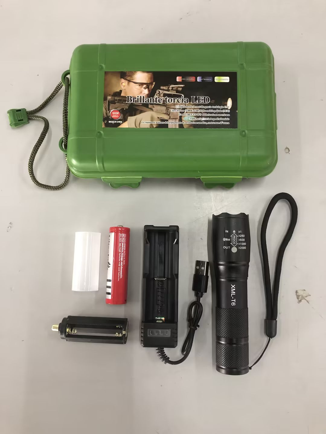 Rechargeable Waterproof Super Bright Tactical Flashlight
