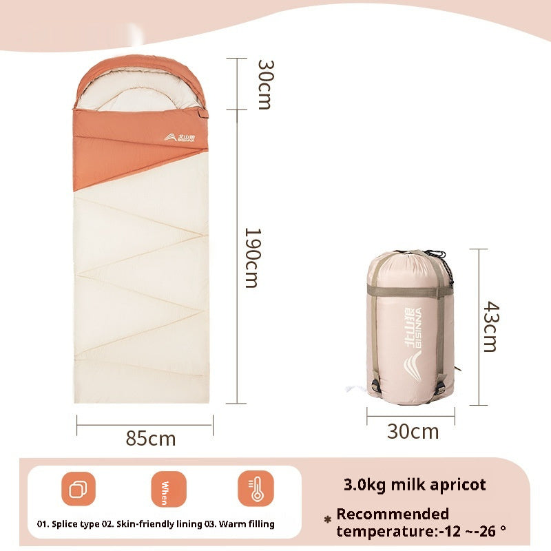 Thickened Warm Cold-Protection Camping Sleeping Bag