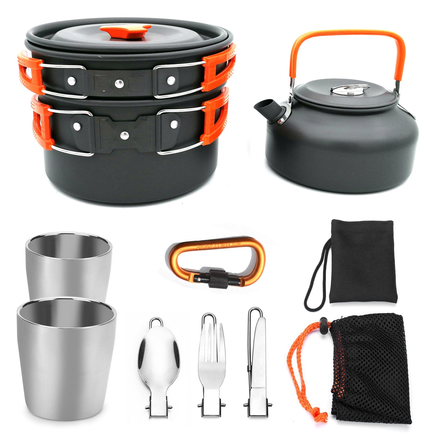 Camping Cookware Travel Cutlery Utensil Set Hiking Picnic Kit