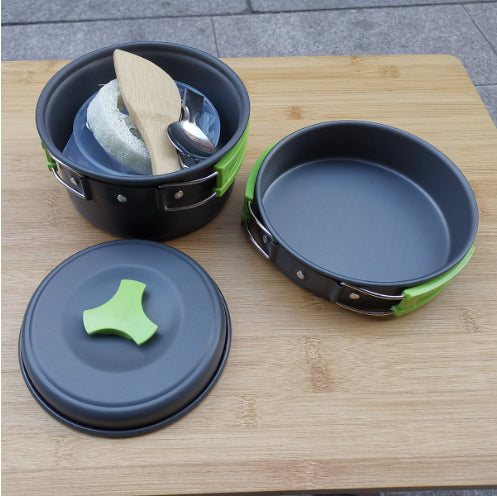Portable Camping Cookware Set For 1 To 2 People