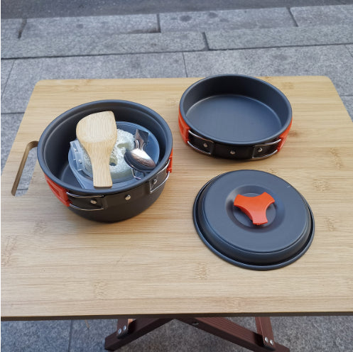 Portable Camping Cookware Set For 1 To 2 People