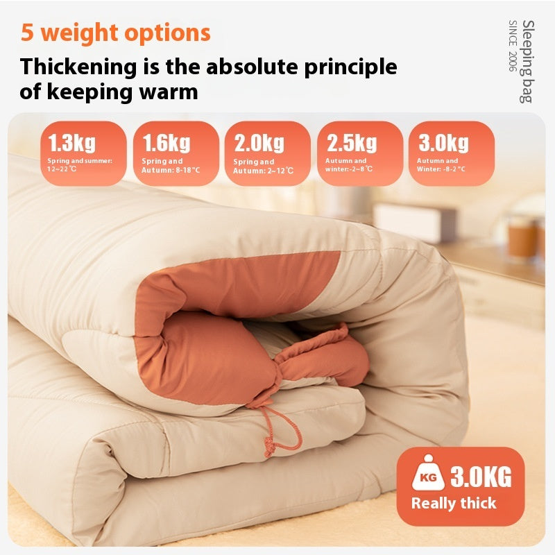 Thickened Warm Cold-Protection Camping Sleeping Bag