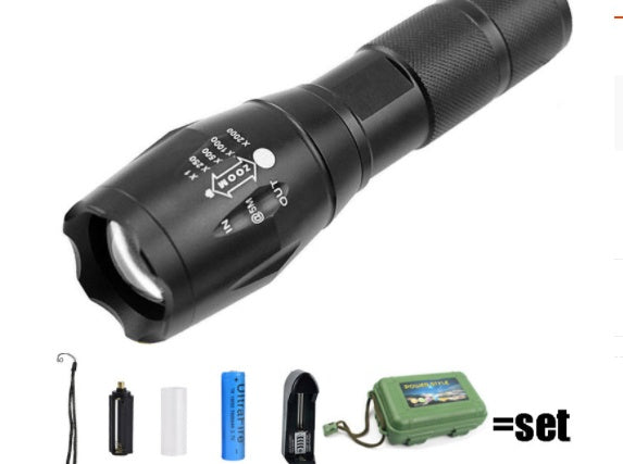 Rechargeable Waterproof Super Bright Tactical Flashlight