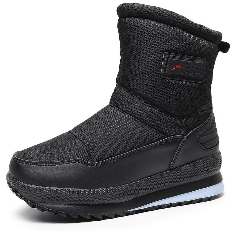 Men’s Waterproof Snow Fleece-Lined Short Ski Boots