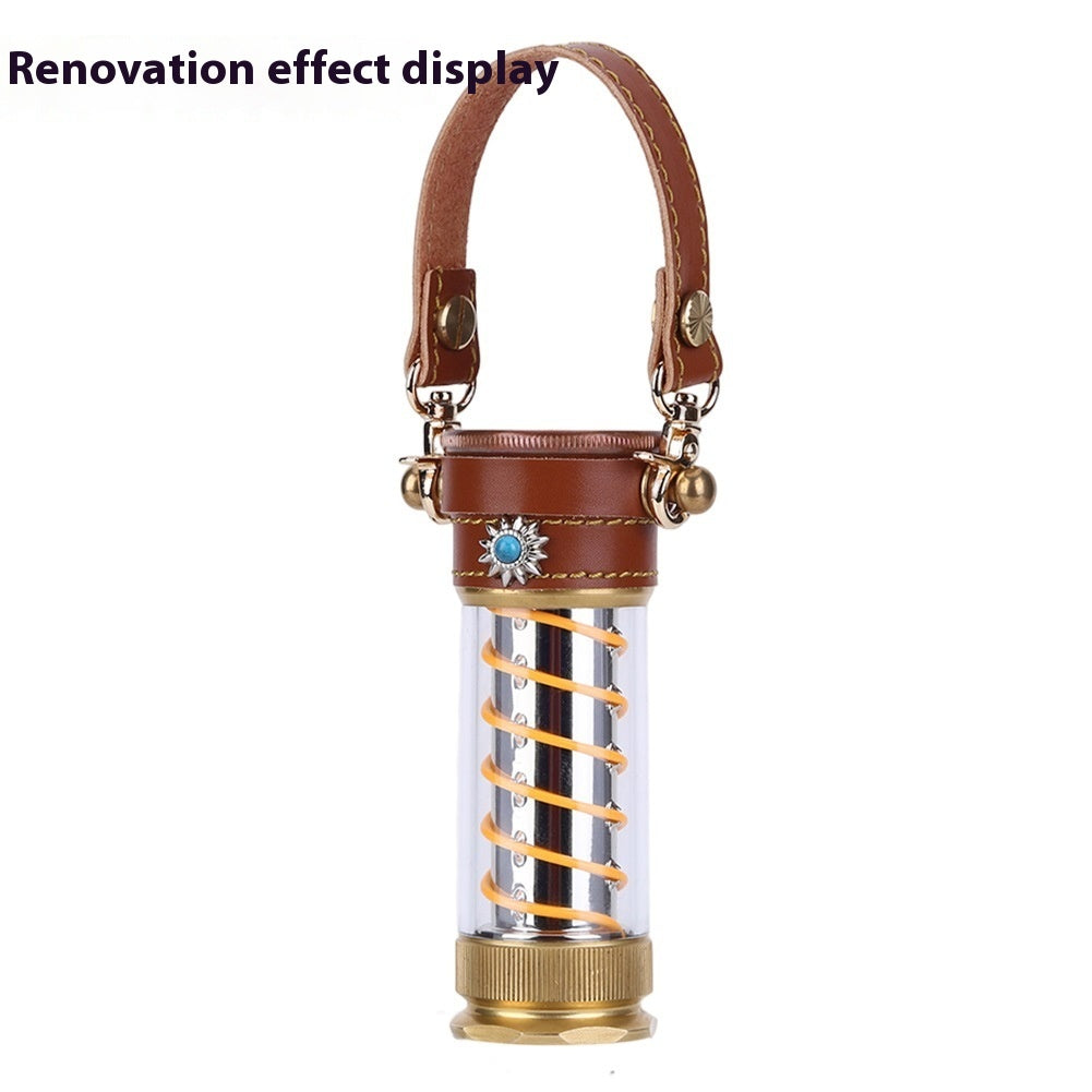 Leather Rope Edison Camping Lantern Set
