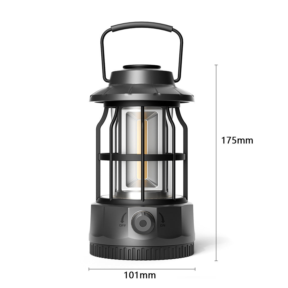COB Portable Retro Camping Lantern