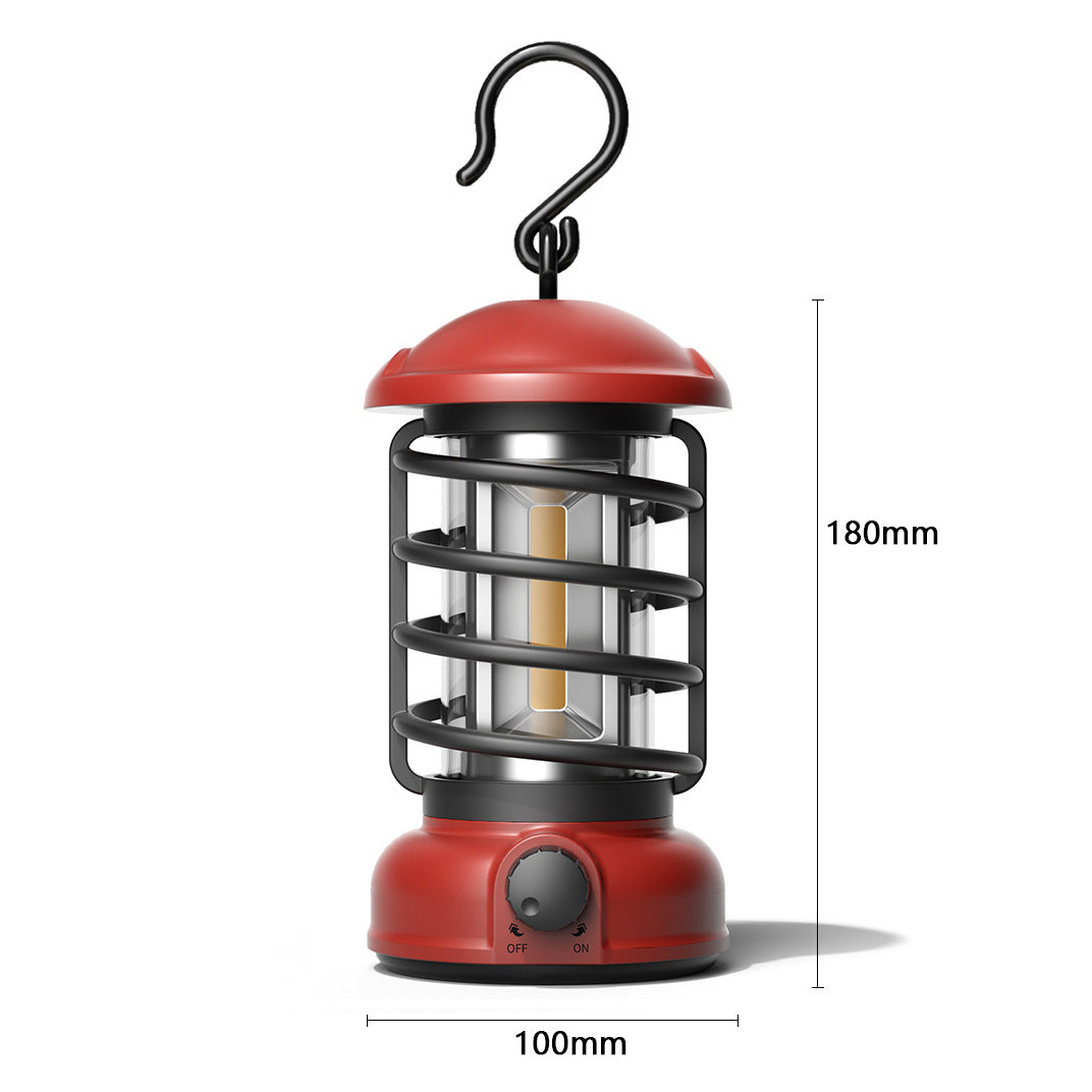 COB Portable Retro Camping Lantern