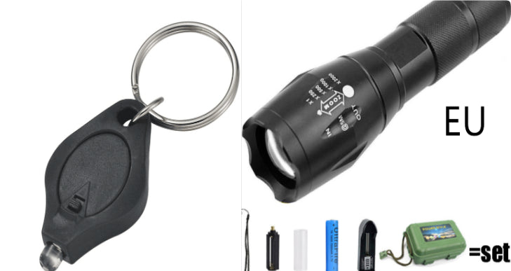 Rechargeable Waterproof Super Bright Tactical Flashlight